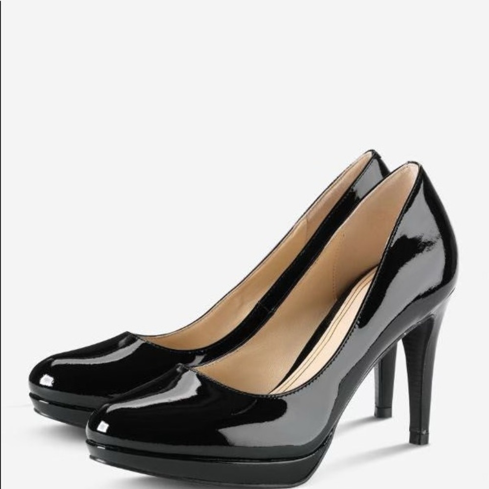 Cole Haan Black Patent Leather High Heel Pumps